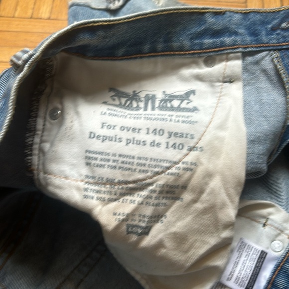 Levi’s Strauss & Co 511 Cutoff Shorts Size 33 Blue Jeans Red Tab - Picture 8 of 12